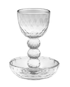KIDDUSH CUP CRYSTAL WITH TRAY 1138