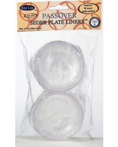 Round Acrylic Seder Plate Liners - Set of 6