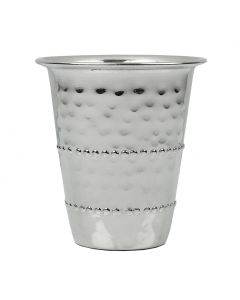 Kiddush Cup Stainless Steel 3" hammered 5oz