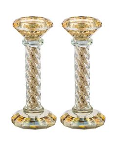 Crystal Candlesticks with Stones UK48813