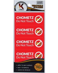 Passover Labels 20 Pack Chametz Cabinet Stickers