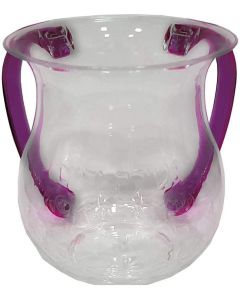 wash Cup Clear Purple 