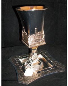 Silver Kiddush Cup and Tray