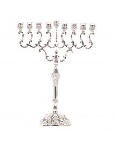 Silver Plated Oil Menorah 16.5 Height 30235