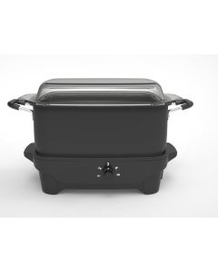 Plata Slow Cooker 8 Quart with Flat Glass Top. 5 Temp Settings