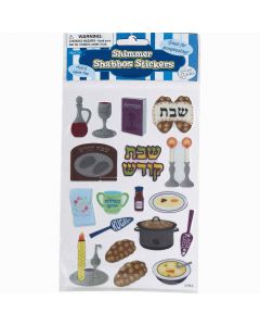 Shabbos Shimmer Stickers