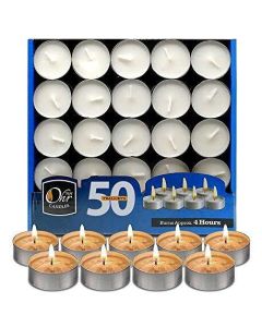 Ner Mitzvah Tealight Candles  50 Pack 28080