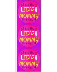 I Am the Shabbos Mommy Circle Stickers
