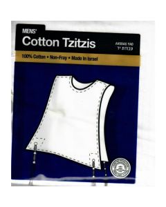 Tzitzis cotton 22 Round neck Thick tzitzis 